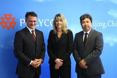 Polycom̫^(q)ձȺޅ^(q)Hansjoerg Wagner (һ)PolycomȫNۈ(zh)иTracey Newell()PolycomЇ(gu)^(q)(jng)(һ)